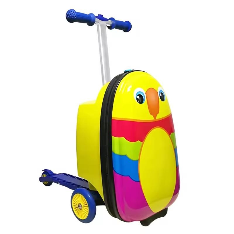 Kids Suitcase High Quality Folding Three Children Kick Luggage Standing Scooters – Luggage and Luggage Set price