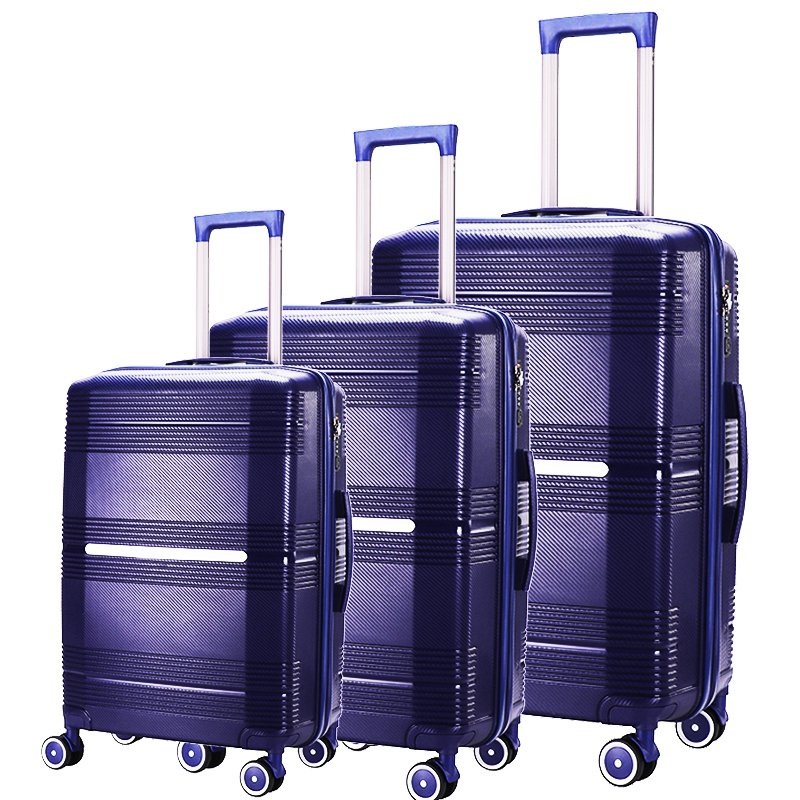 New Fashionable PP Silent Wheels Matching Color Travel Trolley Luggages of 3 Piece Set – Trolley Luggage and Travel Luggage price