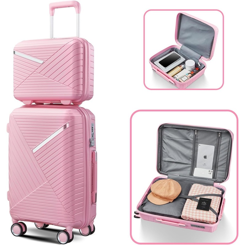 Reinforced ABS+PC Hybrid Hardshell Spinner Suitcase – Luggage Bag Sets and PP Luggage price