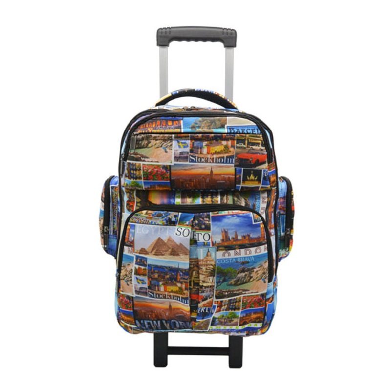 Children 30 Litre Cabin Luggage Trolley Backpack School Bag with Sublimation Printing – Trolley Backpack and Bolso price