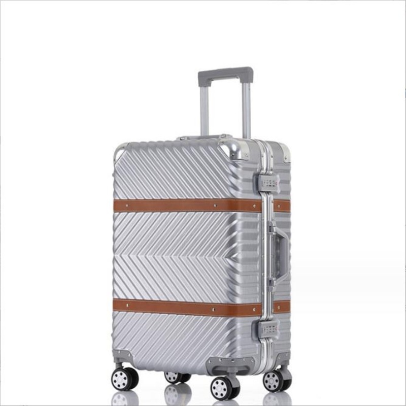 Classic Retro ABS Aluminum Frame Travel Luggage Strong Quality Suitcase – Classic Luggage and ABS Aluminum Frame Luggage price