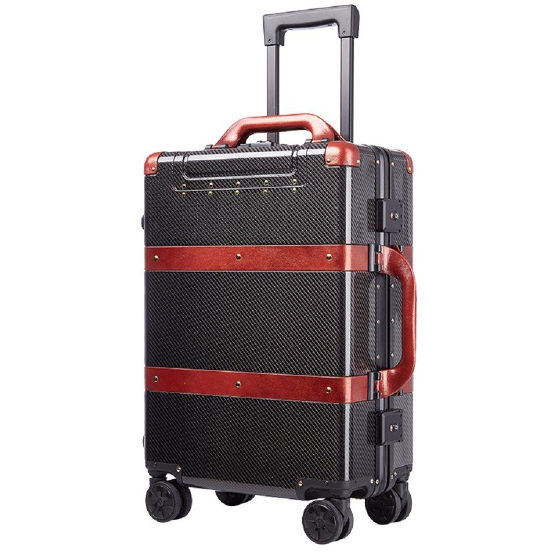 Factory Real Carbon Fiber+Leather Luggage Aluminum Frame Luxury Valise – Wholesale Travel Luggage and Luggage price