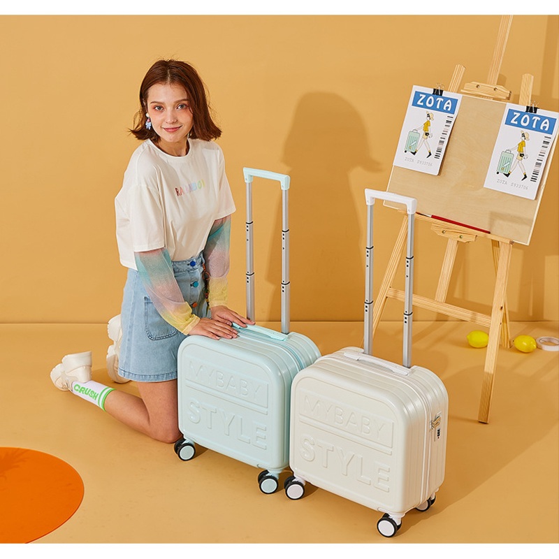 Small Macaron Color Girl Custom Travel Bag Suitcase Luggage Set – Trolley Bags and Trolley Case price