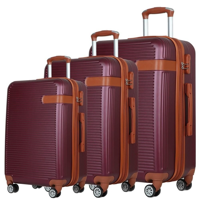 ABS 3-Piece Trolley Collection Luxury Safe Luggage for Discerning Travelers with Big Capacity – Luxury Luggage and Safe Luggage price