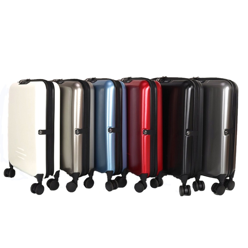 Anti-Scratch PC Folded Travel Suitcase Ultra Light Carry Ons ABS Folding Trolley Luggage Bag Spinner Wheeled – Folded Travel Suitcase and Folded Suitcase price