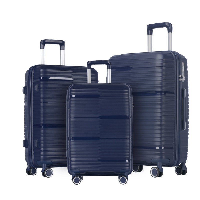 Hot Sale PP Carry on Luggage Blue Luggage, Factory Price Direct Suitcase – Suitcase Set and Luggage ABS PC price