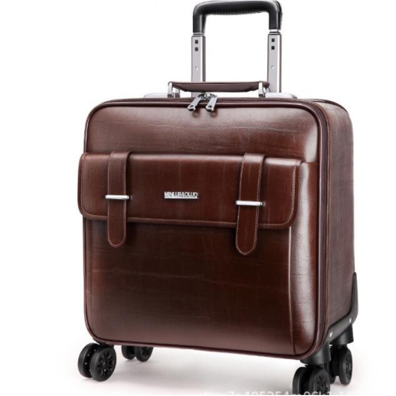 Luxury PU Leather Wine Suitcase – Soft Suitcase and PU Luggage 20 Inch price