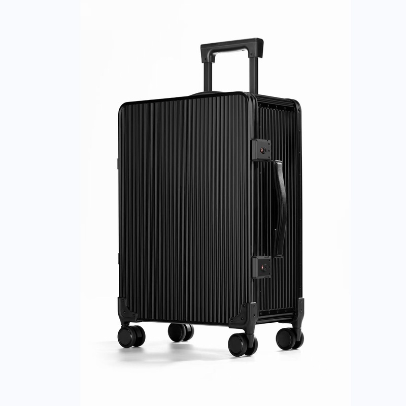 Aluminum Luggage Trolley Factory Wholesale Suitcase Luggage Bag Customized Logo 20 Inch Black Color Carryons in Stock – Aluminum Luggage and Aluminum Luggage Wholesale price