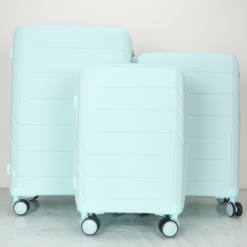 Europe Market Hot Selling 100% Polypropylene PP Suitcase 20 24 28 3 Piece Set Wheeled PP Trolley Luggage – PP Suitcase and PP Suitcase 3 Pieces Sets price