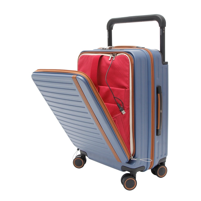 Front Opening Luggage Set Wide Telescopic Handle Type C USB Port Multi Functional – Business and PC price