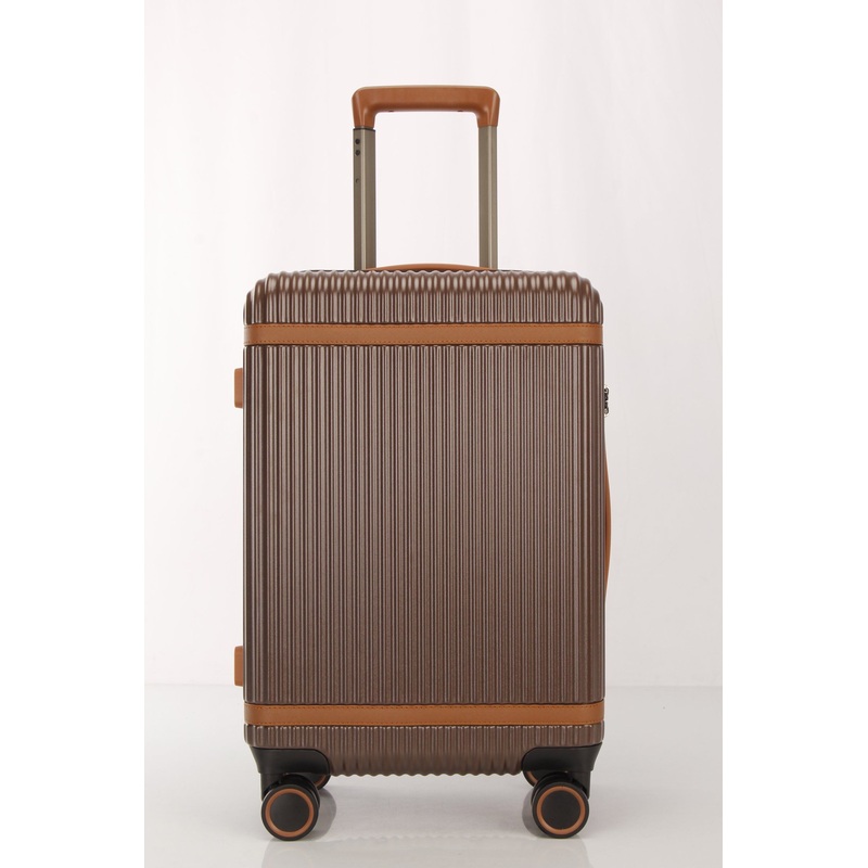 Retro Leather Luggage ABS+PC Material Luggage Factory – Luggage and ABS+PC Luggage price