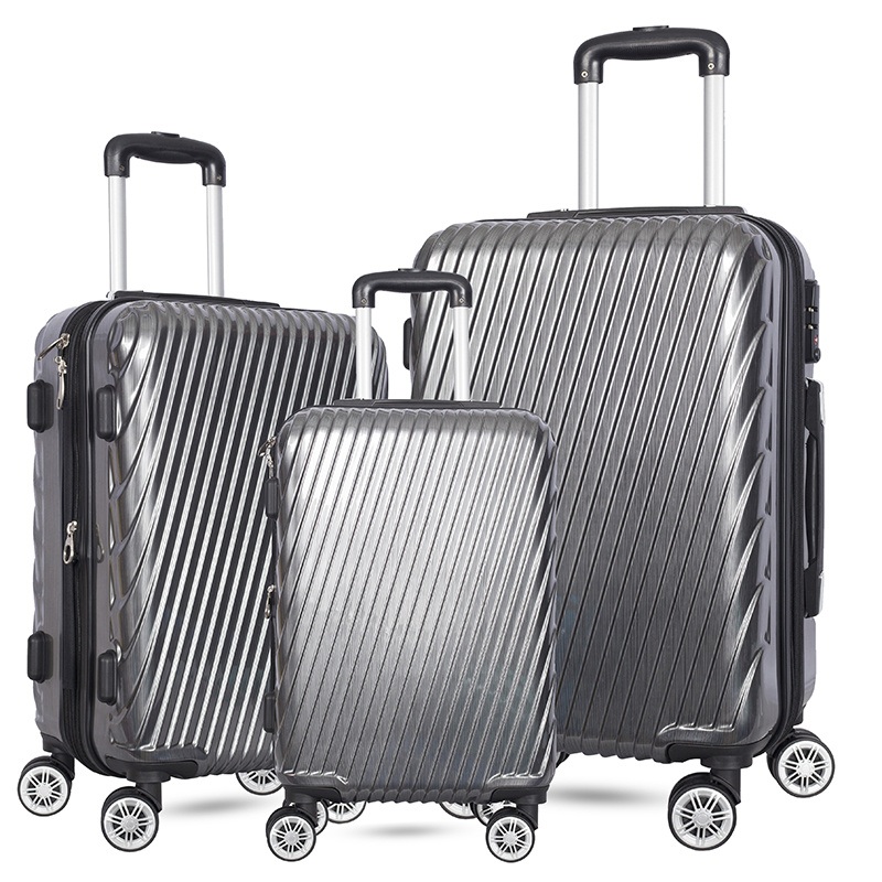 Wholesale Fashion Leisure Promotional Travelling ABS PC Hard 3 Pieces Set 20 24 28 Inch Trolley Travel Suitcase – Suitcase Set and ABS Luggage price