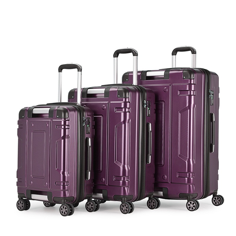 Glossy PVC+ABS Travel Trolley Luggage with Qualilty TPE Handle Suitcase Set – Travel Luggage Bag and Luggage Set price