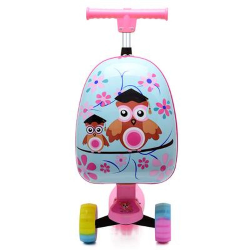 Lovely Cartoon Kids Ride on Luggage Multi Functional Children Scooter Luggage Ready to Ship – Kids Scooter and Kids Scooter Trolley price