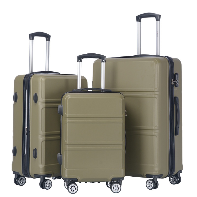 Wholesale Trolley Big Case Traveling 3 Piece ABS Material Hard Shell Suitcase Sets – ABS Luggage and Trolley Luggage price