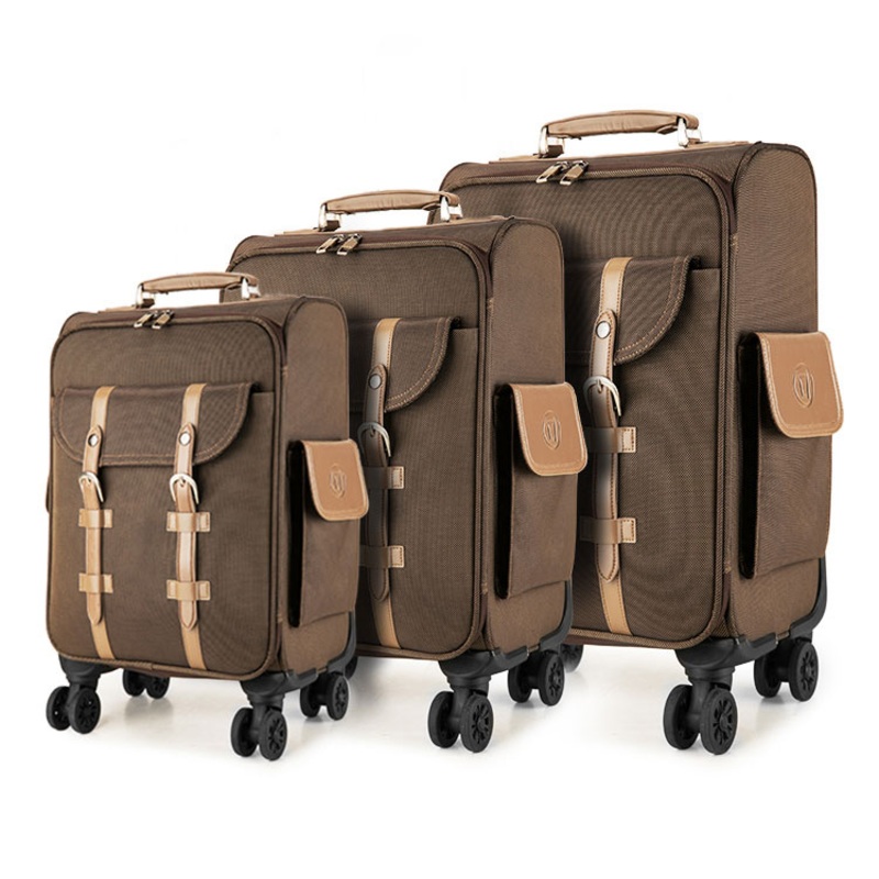 Factory Softside Luggage Set Travel Bags 3 Sizes 20 24 28 Inch Soft Shell Suitcase Trolley Luggage – Carry on Luggage and Carry-on Suitcase price