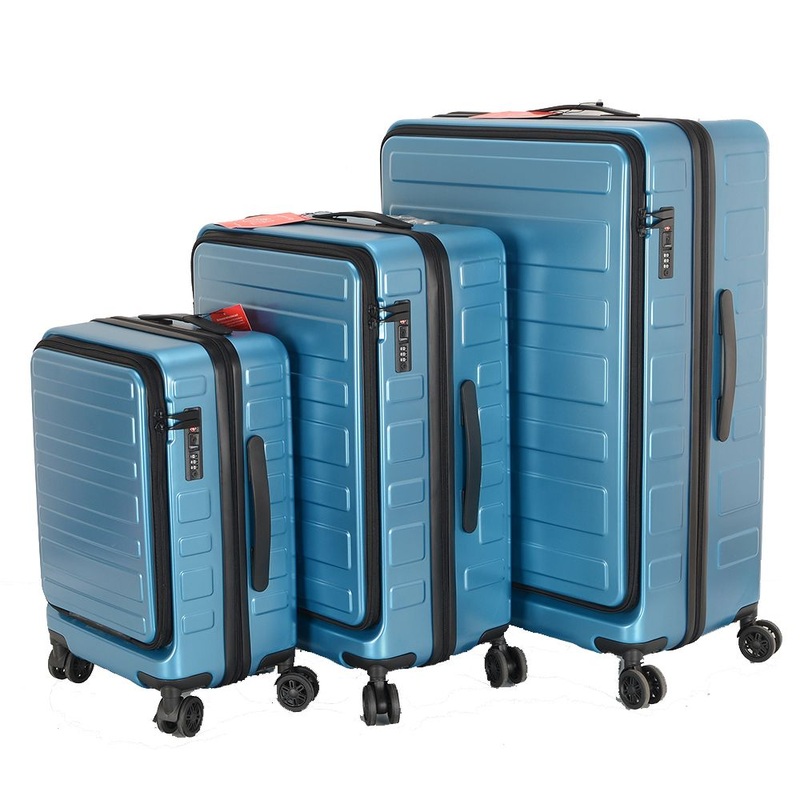 Front Open Laptop Business Boarding Luggage Trav Suitcase 20 24 28 – Wholesale Travel Luggage and Luggage price