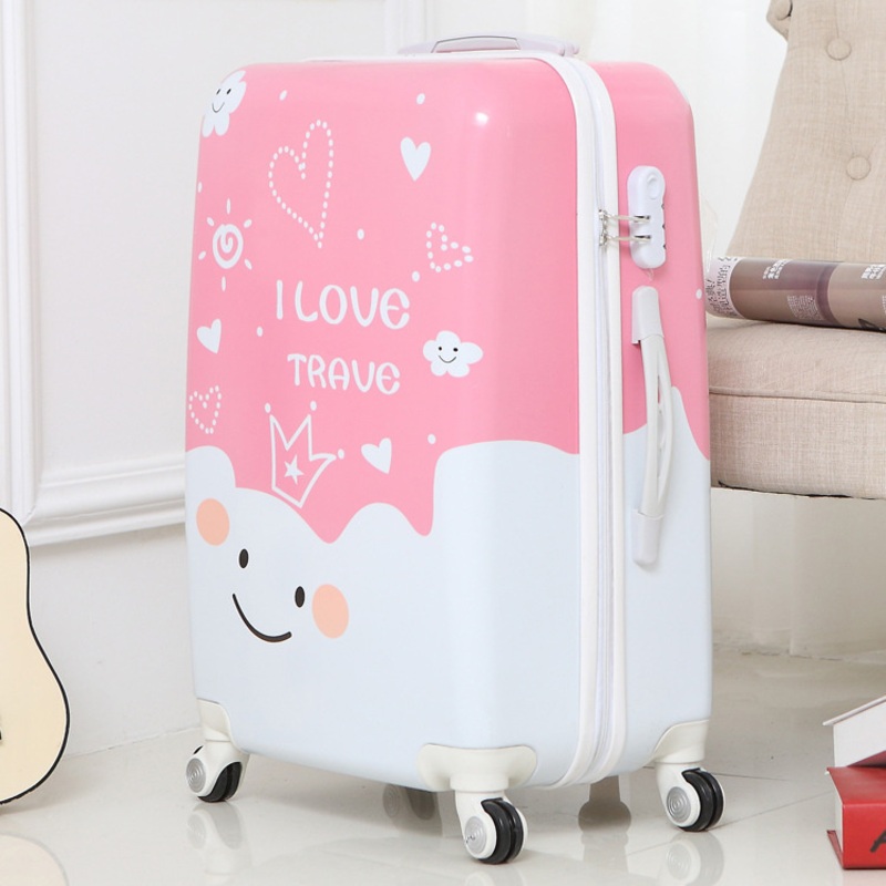 Korean Version of Childrens Outdoor Dazzling Mirror Candy Rainbow Color Suitcase – Luggage and Luggage Set price