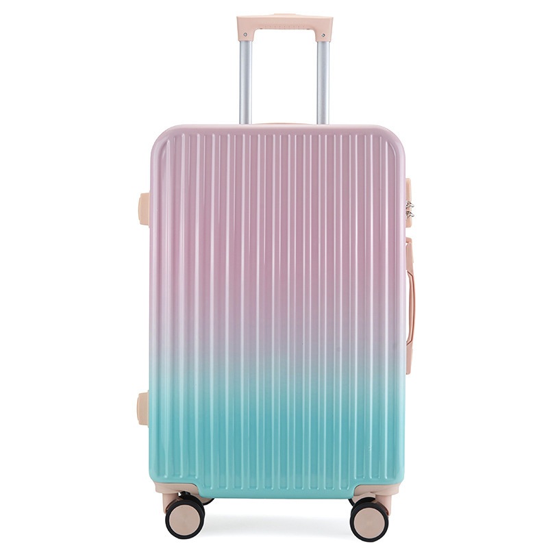 New Silent Wheel Luggage Gradient Color Trolley Suitcase Large Capacity Travel Luggage – Luggage and Luggage Set price