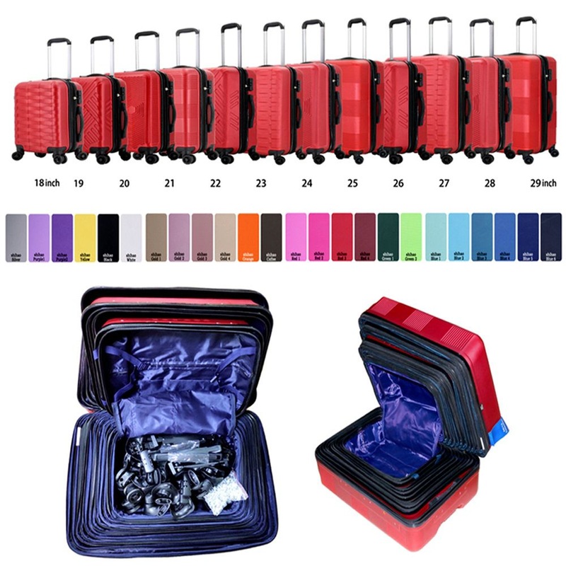 SKD 12PCS 16PCS ABS Semi Finished Travel Suitcase Set Manufacturer – Suitcase and SKD Suitcase price