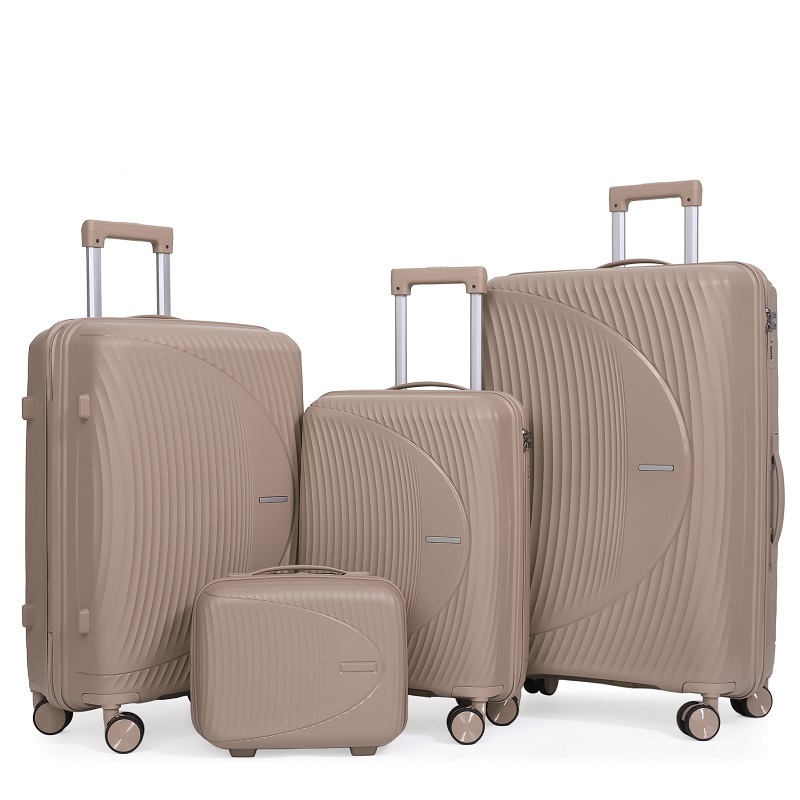 4-Piece PP Hardside Trolley Travel Luggage Set Durable Koffer Suitcase Collection – PP Suitcase and Trolley Travel Suitcase price