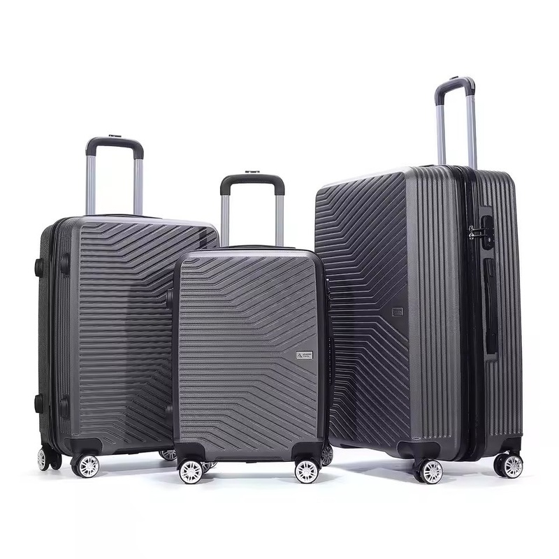 Customized Three-Piece Suitcase Simple Korean Silent Universal Wheel ABS Suitcase – Suitcase Set and Luggage Set price