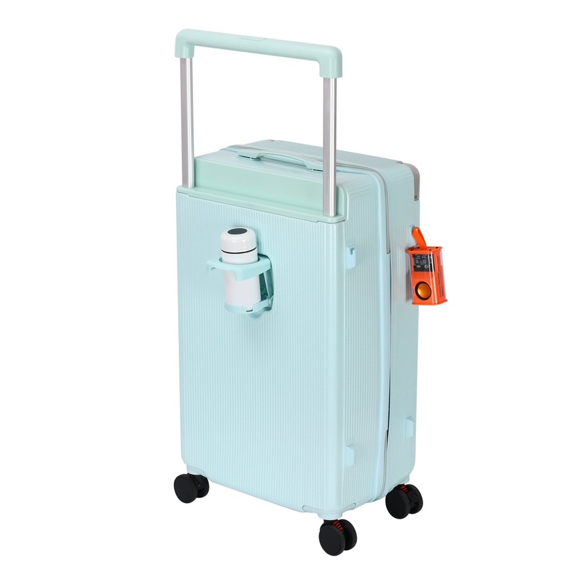 High Quality ABS PC Wide Trolley Suitcase with Universal Wheel Carry on Travel Luggage with Cup-Holder (XHP167) – PC Luggage and Cabin Size Suitcase price