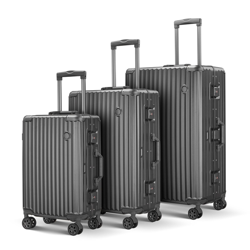 High Quality Directly Sold Ultra Thick PC+ABS Aluminum Frame Trolley Luggage Suitcase Set – Suitcase Set and Suitcase price