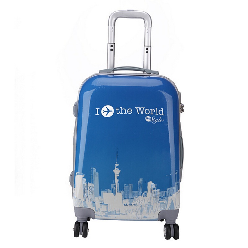 New Arrival Nice Picture Pattern Travel Luggage with Double Zipper – Travel Luggage and Trolley Luggage price