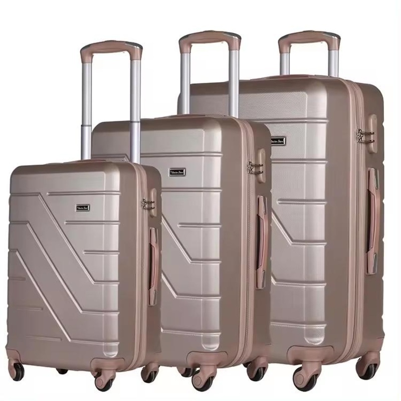 New High-End Trolley Box Manufacturer Direct Sales Universal Wheels ABS Travel Box Anti Drop Pressure Luggage Three Piece Set – Suitcase Set and Luggage Set price