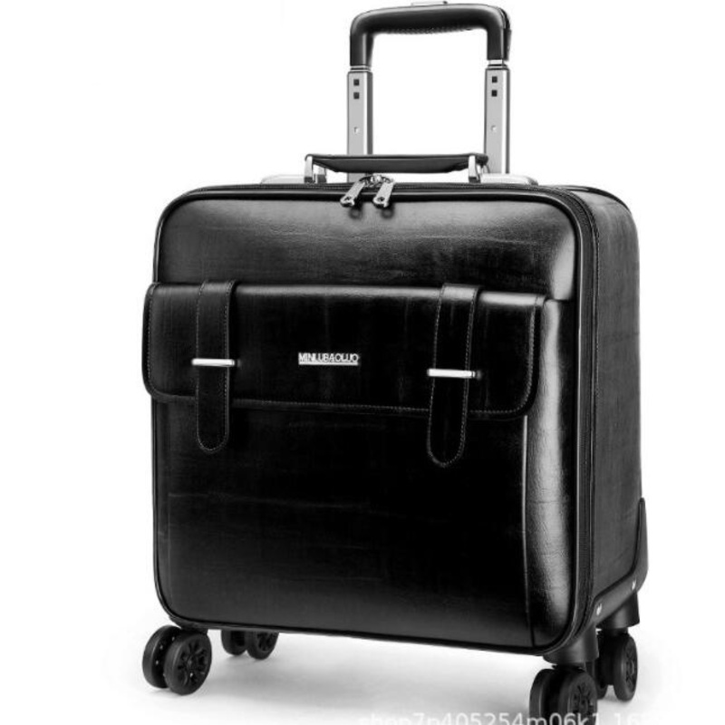 Travel Suitcase Waterproof Business Trip PU Cabin Size – PU Suitcase and Light Weight Luggage price