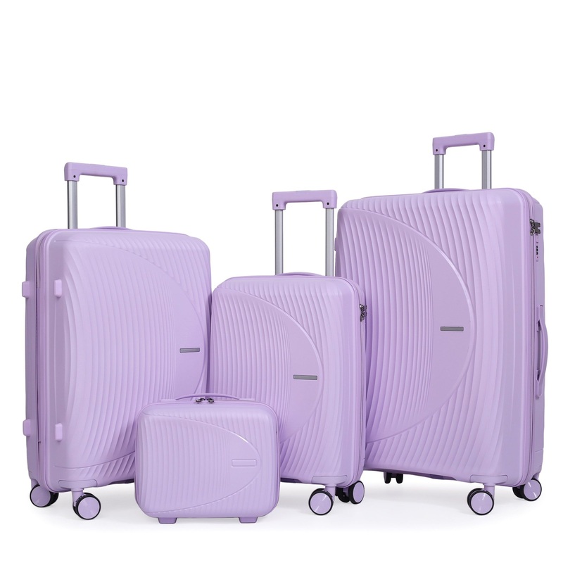 Ultimate 4-Piece Polypropylene Luggage Set High Quality Hardside Suitcases with Big Capacity – Polypropylene Luggage and High Quality Luggage price
