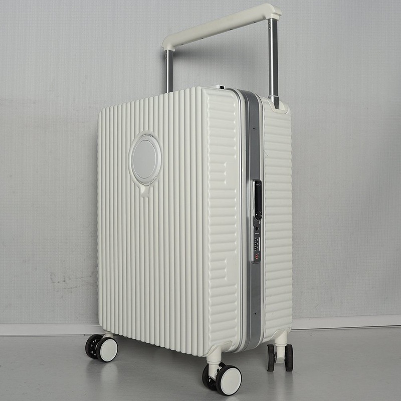 All Pass Smart Checked PC Travel Suitcase with Wide Pulling Rod Front Open Carry on Luggage Bags for Ladies – Wide Trolley and Wide Trolley Luggage price