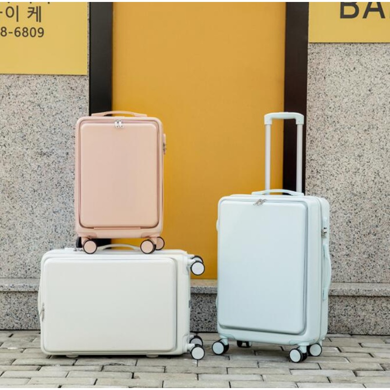 Factory Best Selling ABS+PC Matte Finish Trolley Travel Luggage with Front Pocket – Luggage and Luggage with Front Pocket price