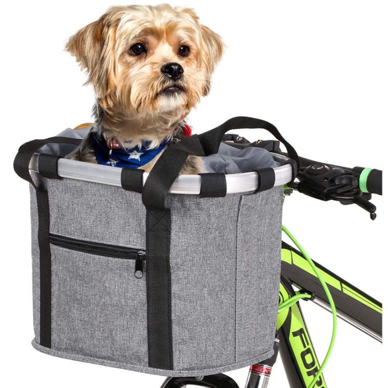 Folding Detachable Bicycle Handlebar Front Small Pet Cat Carrier Dog Basket Bike Outdoor Bag – Folding Bag and Detachable Bag price