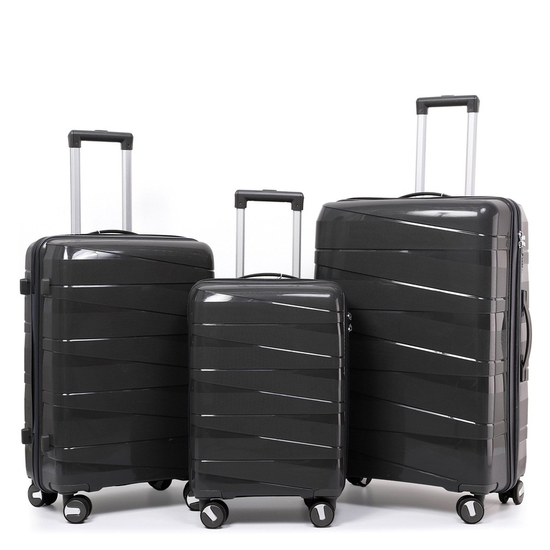 Foreign Trade Cross-Border PP Material Detachable Universal Wheel Trolley Luggage – Suitcase Set and Luggage Set price