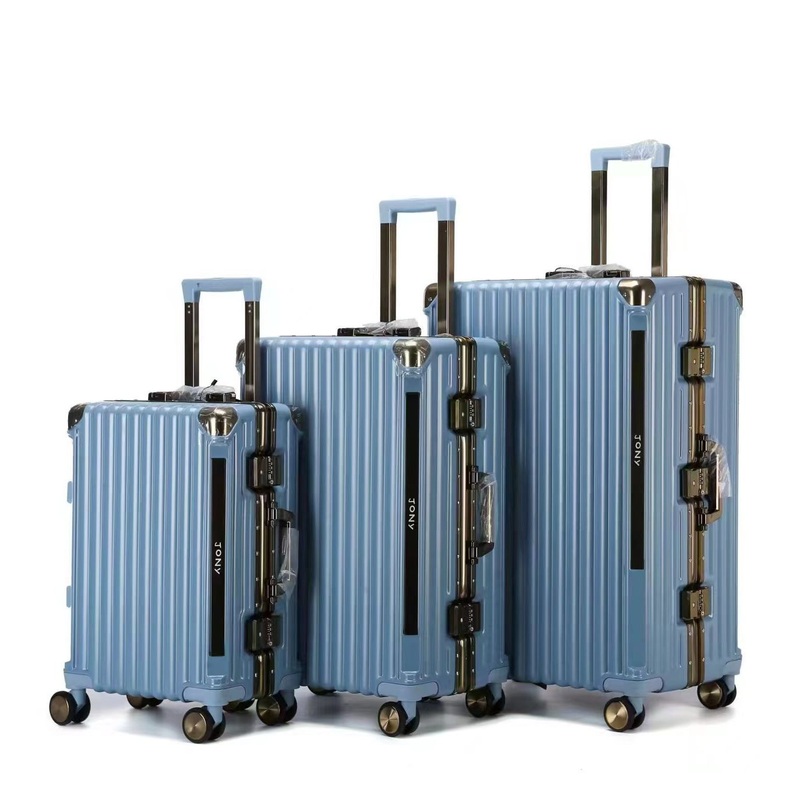Koffer Set Custom Alloy Hard Shell Suitcase PC Aluminum Frame Wheel Travel Trolley Luggage Bag Set – PC Luggage and Alloy Suitcase price