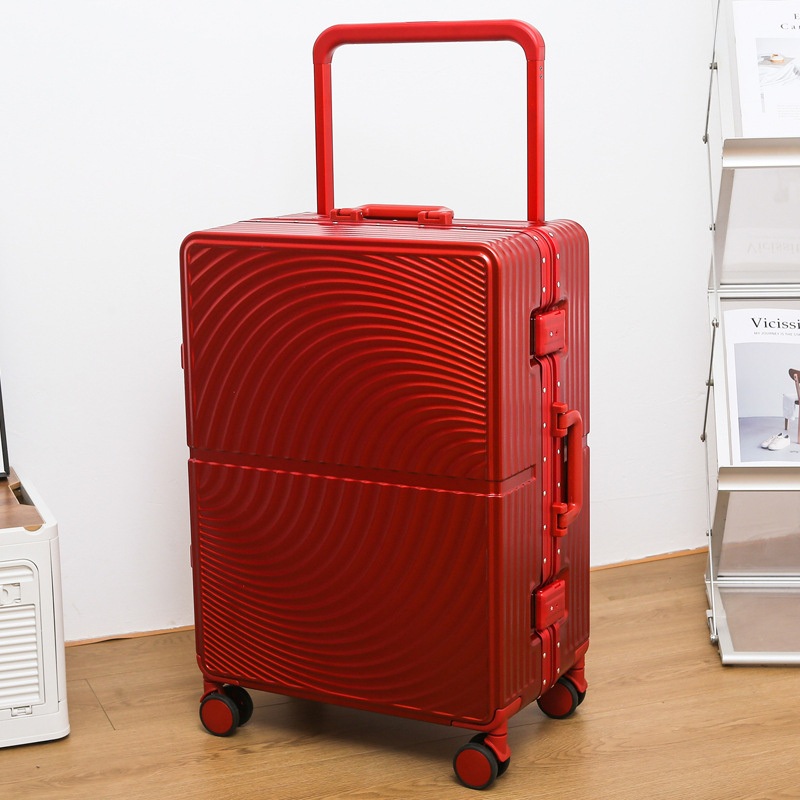 Multi-Coloured Wide Trolley Large Luggage Aluminum Frame Suitcase Silent Universal Wheel – Luggage and Luggage Set price