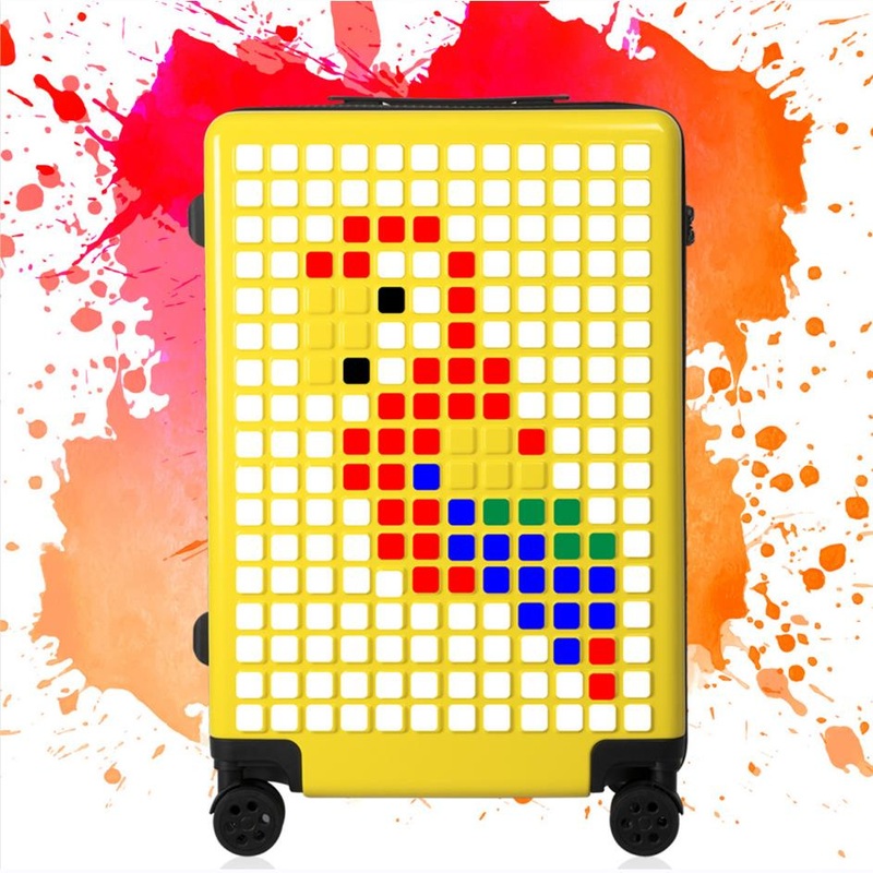 Ready Stock Korean Brand Luggage Set with Colored Stickers Customized Style – Wholesale Travel Luggage and Luggage price