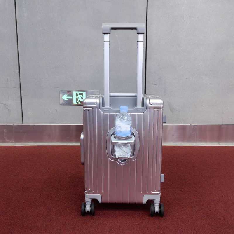 Aluminum Carry-on Suitcase, Zipperless Suitcase, Spinner Luggage with Cup Holder – Aluminum Luggage and Suitcase price