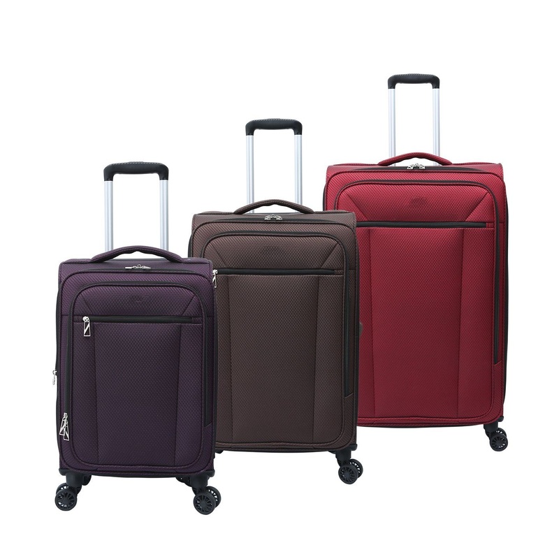 Durable Lightweight 3 Pieces Set Soft Fabric Trolley Bag Luggage – Luggage Set and Trolley Bag price