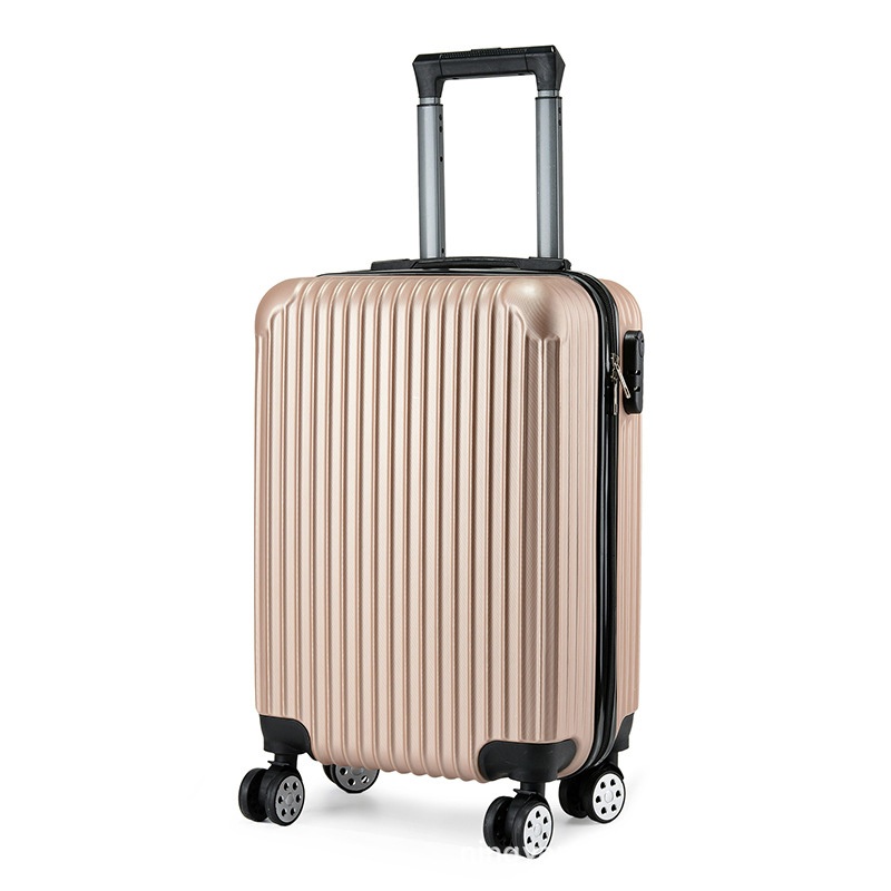 Gold Color ABS Trolley Bag Luggage with 8 Wheels for Woman – Suitcase and Trolley Bag price