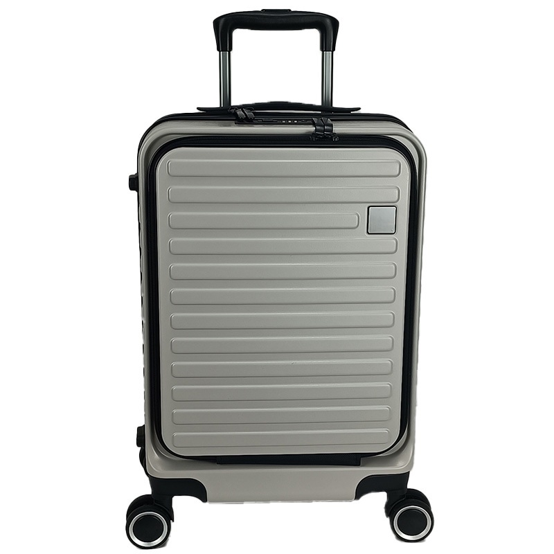 Custom Durable Trolley Case ABS Luggage Front Opening Double Open Carry on Suitcase – Trolley Case Luggage and Trolley Luggage price