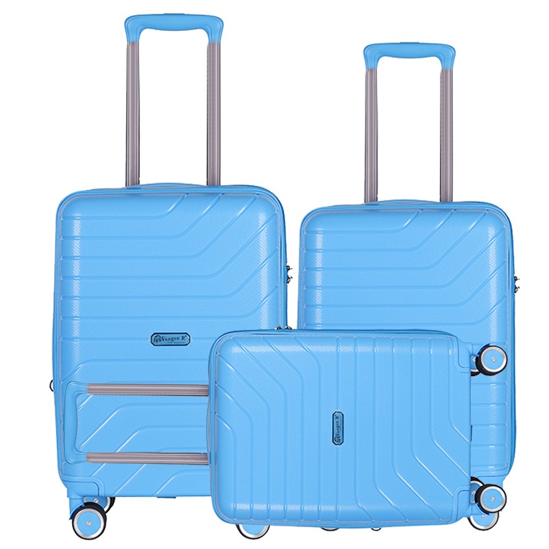 Fashion 100% PP Matching Color Travel Trolley Case Luggage of 3 PCS with Tsa Lock – Trolley Case and Trolley Luggage price