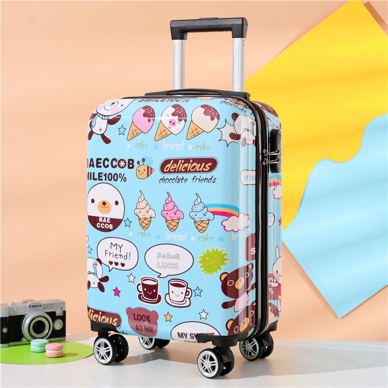 New Childrens Fashion Travel Suitcase Cute Pattern Customizable Boarding Suitcase – Luggage and Luggage Set price