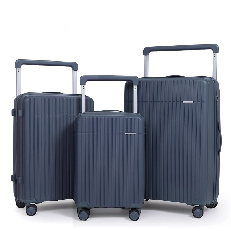 3-Piece Luxury PP Hard Spinner Luggage with Silent Wheels and Wide Trolley – PP Luggage and Hard Spinner Luggage price