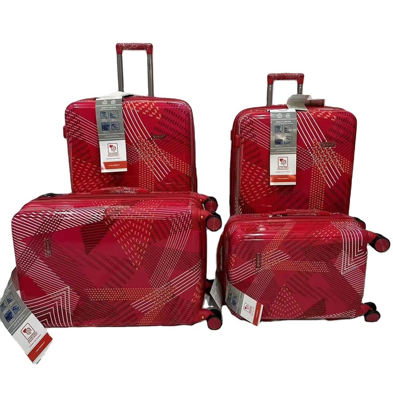4 Pieces Hardside Printed Trolley Bag Luggage Suitcase with Tsa Lock – Suitcase and Printed Luggage price