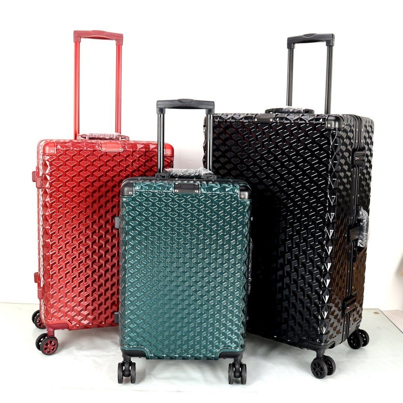 6 Colors Stock Suitcase Wholesale Aluminum Frame PC Luggage Bag – Luggage and Suitcase price