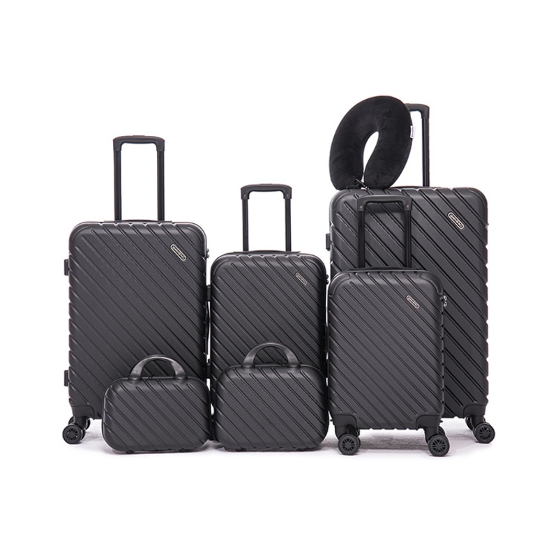 Black 6 Pieces ABS Luggage Set with 32 Inch Big Suitcase – Trolley Bag and Travel Luggage price
