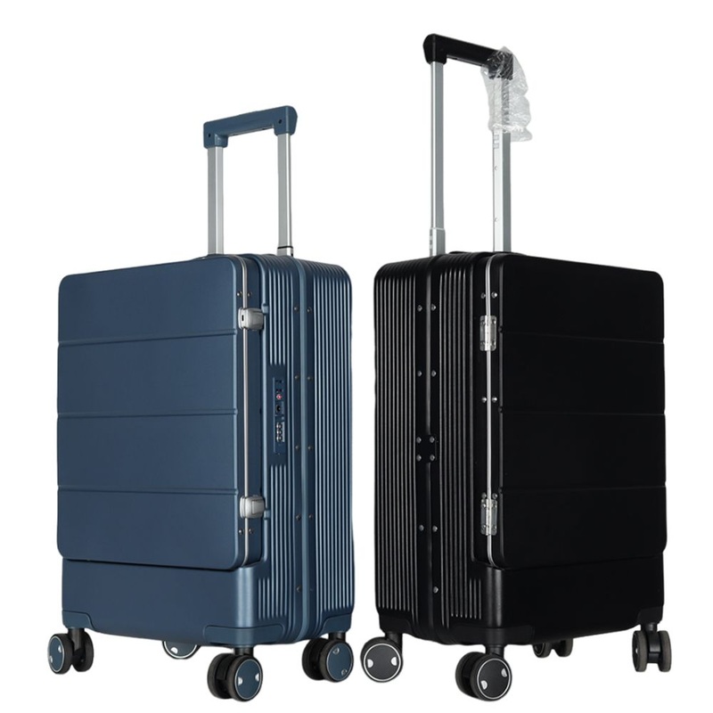 New Style Front Open PC Luggage Aluminum Frame Tsa Lock High Quality Valise – Wholesale Travel Luggage and Luggage price